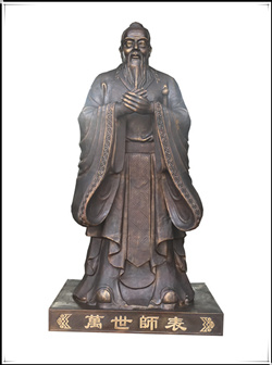 萬(wàn)世師表孔子銅雕